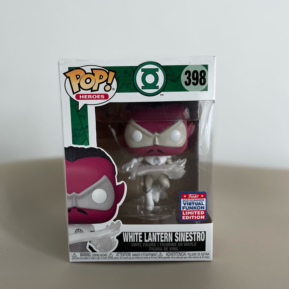 FunkoPop: White Lantern Sinestro(398) (2021 Summer Virtual Funkon Limited Ed.)